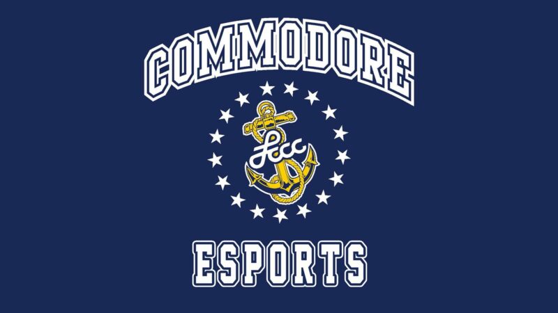 LCCC Commodore Esports Logo