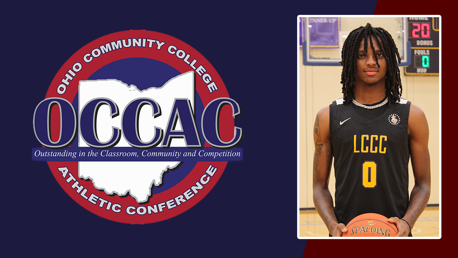 Men's Basketball Tavion Pride Win OCCAC Player of the Week
