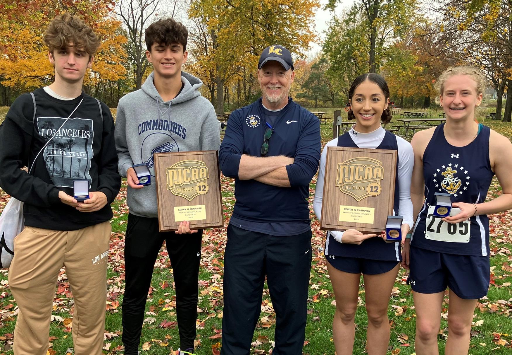 REGION CHAMPS AGAIN!  LCCC Long Distance Runners Sweep Men’s and Women’s NJCAA Region 12 Championship